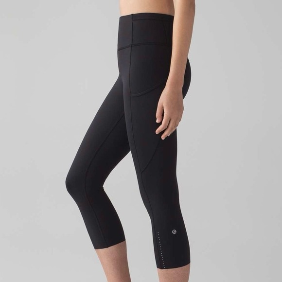 lululemon athletica Pants - Lululemon Fast & Free Crop II Leggings (Nulux, 19" Inseam), Black